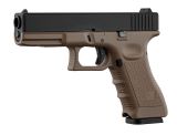 KJ WORKS - KP17 TAN - Rep. GLOCK 17 Culasse Métal (GBB)