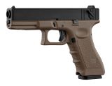 KJ WORKS - KP18 TAN - Rep. GLOCK 18C Culasse Métal (GBB)